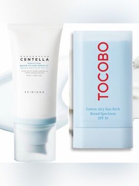 2 x TOCOBO & CENTELLA Korean Sunscreen SPF 50